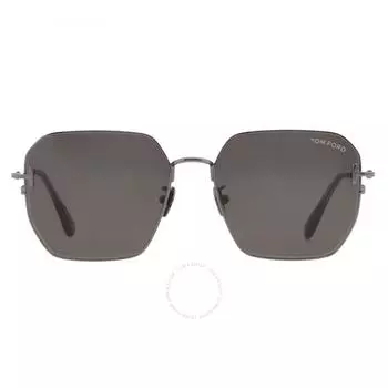 Tom Ford Geometric Unisex Sunglasses FT0967 K 08A 56