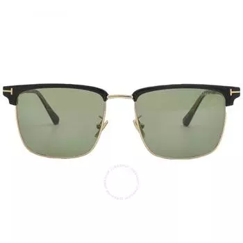 Tom Ford Hudson Green Square Мужские солнцезащитные очки FT0997 H 01N 55