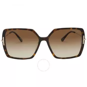 Tom Ford Joanna Brown Женские солнцезащитные очки с градиентом и бабочкой FT1039 52F 59