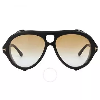 Tom Ford Neughman Оранжевые мужские солнцезащитные очки с градиентом Pilot FT0882 01B 60