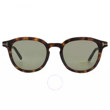 Tom Ford Pax Green Oval Men s Sunglasses FT0816 52N 49