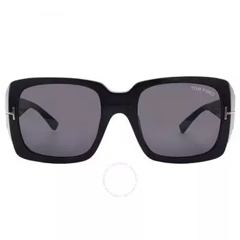 Tom Ford Ryder Smoke Square Ladies Sunglasses FT1035 N 01A 51