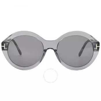Tom Ford Seraphina Smoke Mirror Круглые женские солнцезащитные очки FT1088 20C 55