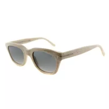 Tom Ford Snowdon TF 237 60B Солнцезащитные очки унисекс прямоугольные бежевые рога