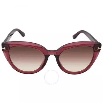 Tom Ford Tori Bordeaux Женские солнцезащитные очки кошачий глаз с градиентом FT0938 69T 53
