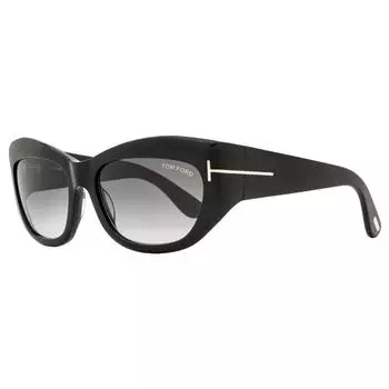 Tom Ford Женские солнцезащитные очки Brianna TF1065 01B Черные 55 мм 01b
