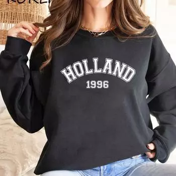 Tom Holland 1996, толстовка унисекс с круглым вырезом, женские и мужские толстовки с графическим рисунком, уличная одежда, пуловеры, повседневный джемпер, женские топы, подарок для фанатов S розовый