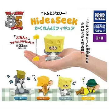 Том и Джерри прятки прятки набор фигурок Gacha Gacha капсула игрушка & [4 (Полный Полный)]