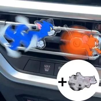 Том и Джерри украшение на вентиляционное отверстие набор из 3 предметов акриловые фигурки автомобиль реквизит, корейские автомобильные аксессуары