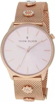 [Tom Olson] THOM OLSON Watch 34mm with Charm Mesh Belt Rose Gold Ladies