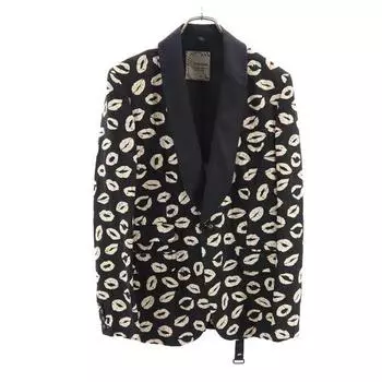 TOM REBL сделано в Италии Письмо-поцелуй приталенный пиджак 48 Серия Black Мужской Б/У