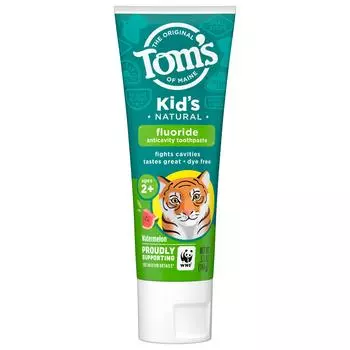 Tom s of Maine, Натуральная зубная паста против кариеса с фторидом, арбуз, 5,1 унции (144 г)