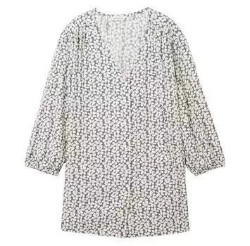 Tom Tailor 1038802 Plus Printed V-Neck Blouse 50