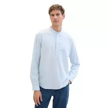 Tom Tailor Relaxed Cotton Linen рубашка с длинным рукавом S