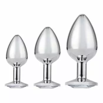 Tomami Анальная пробка Jewel 3 размера, набор 28453