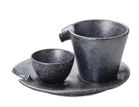 Tomatsu Shoten Ginguro Shizuru Cold Sake Cup 2 Pieces AM-TM202