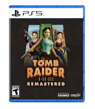Tomb Raider Remastered с Ларой Крофт в главной роли North PS5 I-III (Импортная версия Америка) - синий