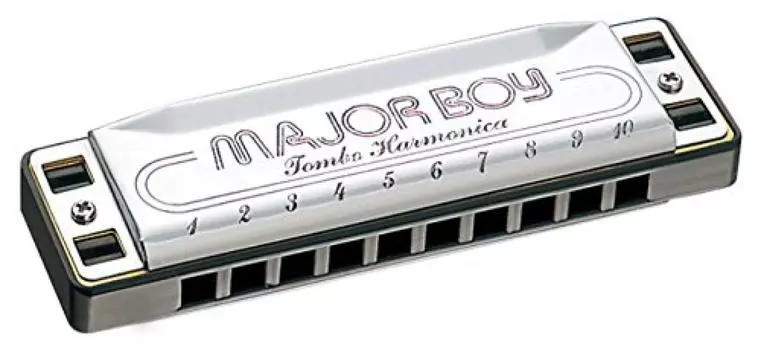 TOMBO 10 отверстий Губная гармошка Major Boy 1710Em