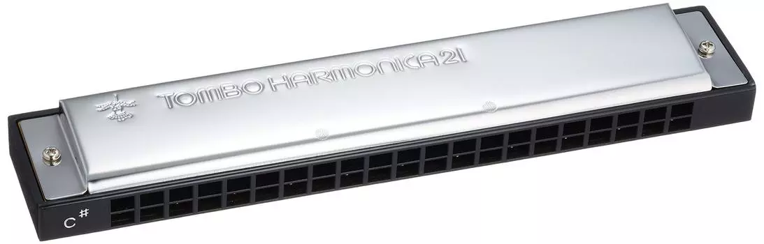 TOMBO Double Note Harmonica Key Tombow Band 21 Holes 3121 C#