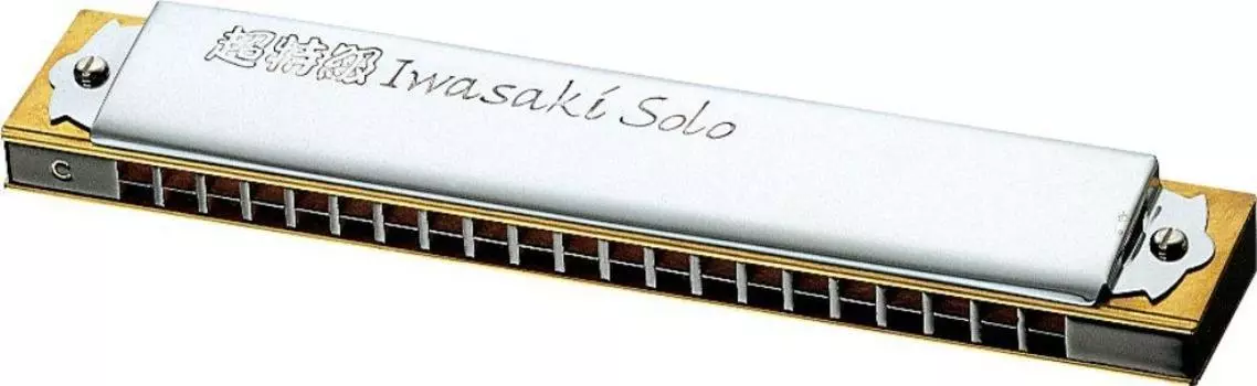 TOMBO Двойная губная гармошка, тональность супер специального класса, Iwasaki solo, 21 отверстие, 1921S F#