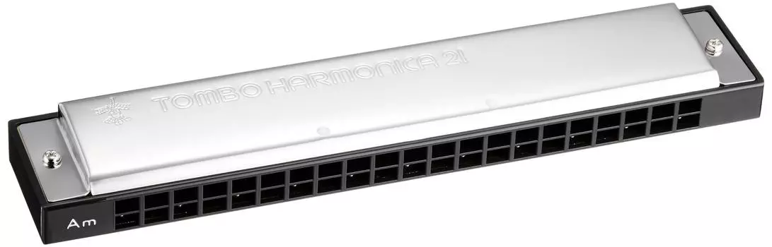 TOMBO Двухтональная губная гармошка Am-тональность Tombow band 21 отверстие 3121