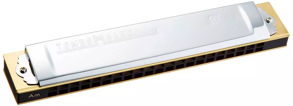 TOMBO Двухтональная губная гармошка Am tone special Tombo band 21 отверстие 1521