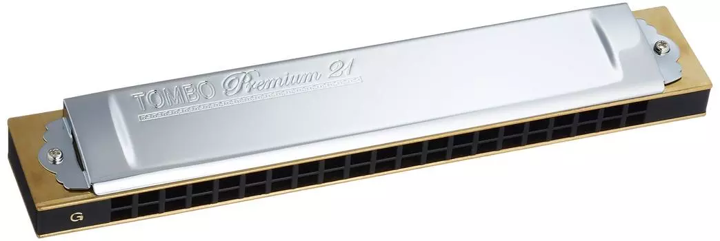 TOMBO Двухтональная губная гармошка G-тональность премиум 21 отверстие 3521