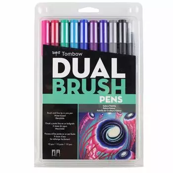 Tombow Brush Pen Dual Brush Pen ABT 10 Color Set Galaxy AB-T10CGA