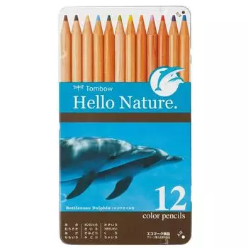 Цветной карандаш Tombow Hello Nature 12 цветов Дельфин CB-RHNDL0212C