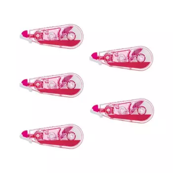 Tombow Pencil Correction Tape 6mm MONO Mono Air (Light Touch/High Adhesion Tape) Single Use Type 10m Pink 5 Pieces CT-CA6C80-5P
