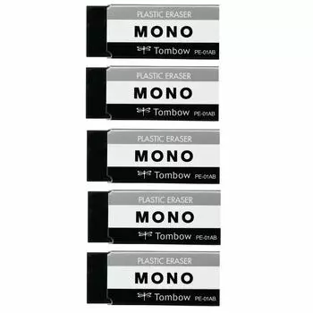 Tombow Pencil Eraser MONO Black 5 pieces PE01 x (43 17mm) JCC-561
