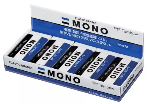Tombow Pencil Eraser MONO PE07 10 pieces PE-07A-10P