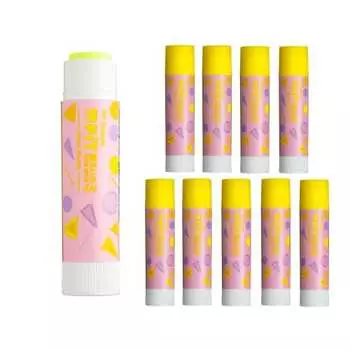 Tombow Pencil Glue Stick Disappearing Pit Neon Yellow S Limited Pink 10 Pieces PT-TCYG02L-10P