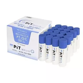 Tombow Pencil Glue Stick Erasing PiT G size (color disappears) (40g) 20 pieces PT-GC-20P