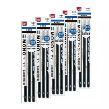 Tombow Pencil MONO Mark Sheet [Plain] Pencil HB Pencil 3 x 5 pack (with cap) ACA-312-5P