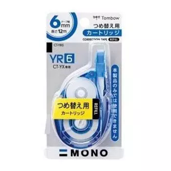 Tombow Pencil MONO Mono YX Correction Tape Refill Cartridge Width 6mm Set of 5 CT-YR6