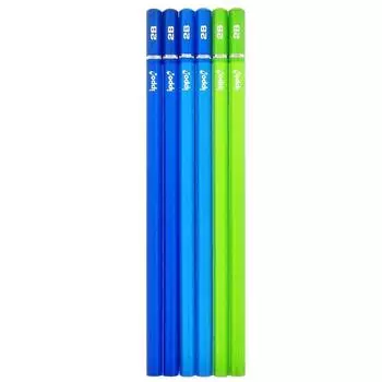 Tombow Pencil Name writing pencil 2B Ren 6 pieces ippo! KR-KPLM01-3