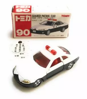 Tomica 90 Toyota Soarer Patrol Car 163 Красный логотип TOMY
