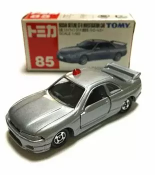 Tomica Blue Skyline Investigation Patrol Car TOMY85 GT-R