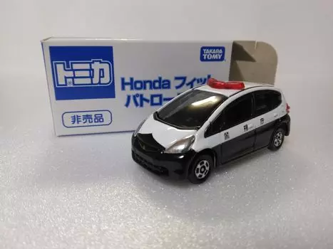 Tomica Honda Fit Patrol Metropolitan Police Department с прозрачным корпусом Автомобиль, спецификация, литой под давлением мини-автомобиль, белый