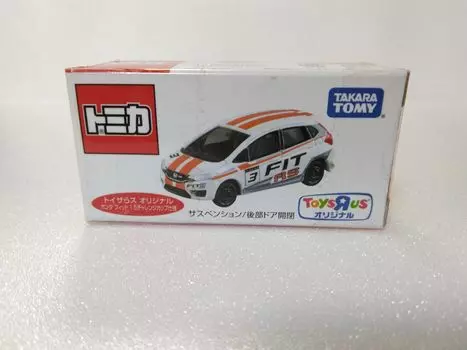 Tomica Honda Fit Toys R Us гоночный автомобиль с прозрачным корпусом RS, ограниченная серия, спецификация, литой под давлением мини-автомобиль, белый