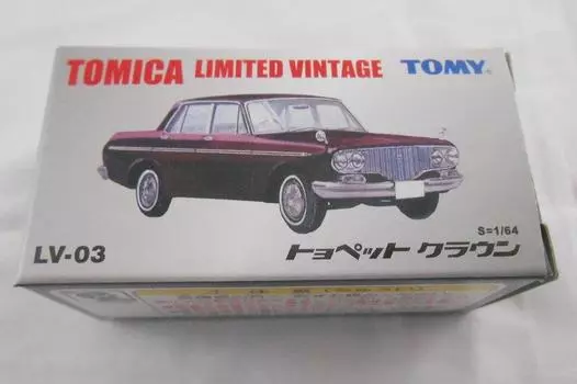 Tomica Limited Toyopet Crown Maroon LV-03c