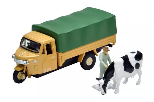 Tomica Limited Vintage Daihatsu CO10T Brown с готовой фигуркой 320104 1/64 LV-12d