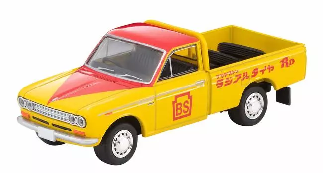 Tomica Limited Vintage Datsun Truck 1300 Deluxe Bridgestone Завершенный продукт 316626 1/64 LV-195a