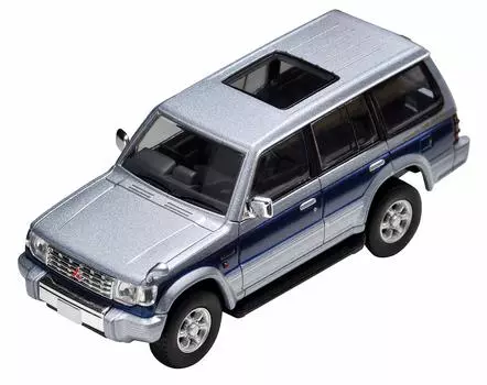 Tomica Limited Vintage Neo Mitsubishi Pajero Wide Super Exceed Z Finished Product 1/64 LV-N189b Mid-Roof Silver/Blue серебряный