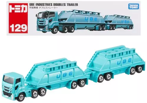 Tomica Long Type Tomica No.129 Ube Industries Doubles Trailer