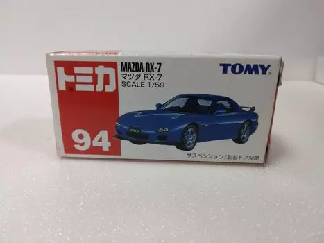 Tomica Mazda синий миникар No.94 RX-7 масштаб 1/59, цвет, литье под давлением
