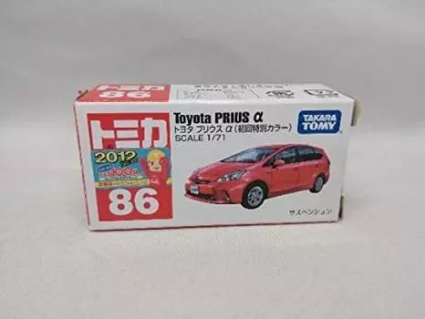 Tomica Mini Car Prius Special Red Box Logo White Letters Made in Vietnam No.86 (Первый цвет) белый