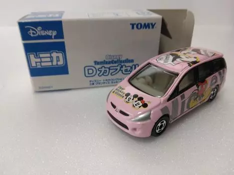 Tomica Mitsubishi Mickey Minnie литая коллекция мини-автомобилей, Grandis и дизайн, розовый
