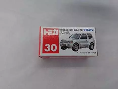 Tomica Mitsubishi Pajero Красная коробка Логотип Синие буквы Сделано в Китае №30 синий